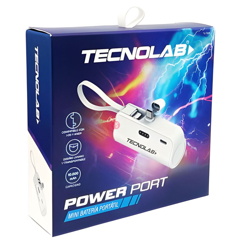 Powerbank 10000mah 20w Usb-c Y Lightning Colores - Ps image number 2.0