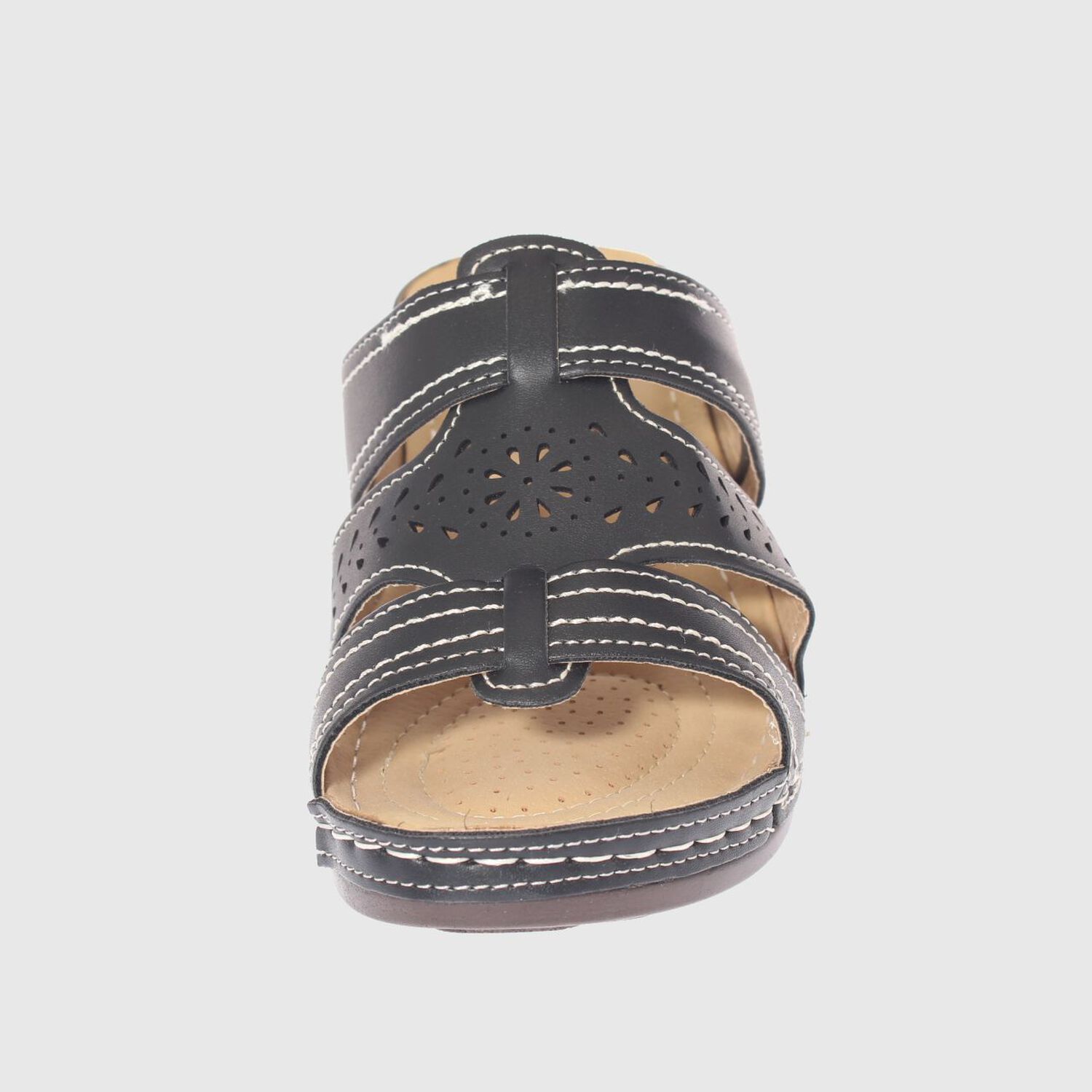 Sandalia Confort Negro Modelo Italiano Art. 5ask73327black image number 2.0