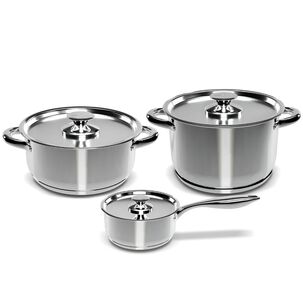 Set Bateria De Cocina 6 Piezas Acero Inoxidable 430-6ss Wens