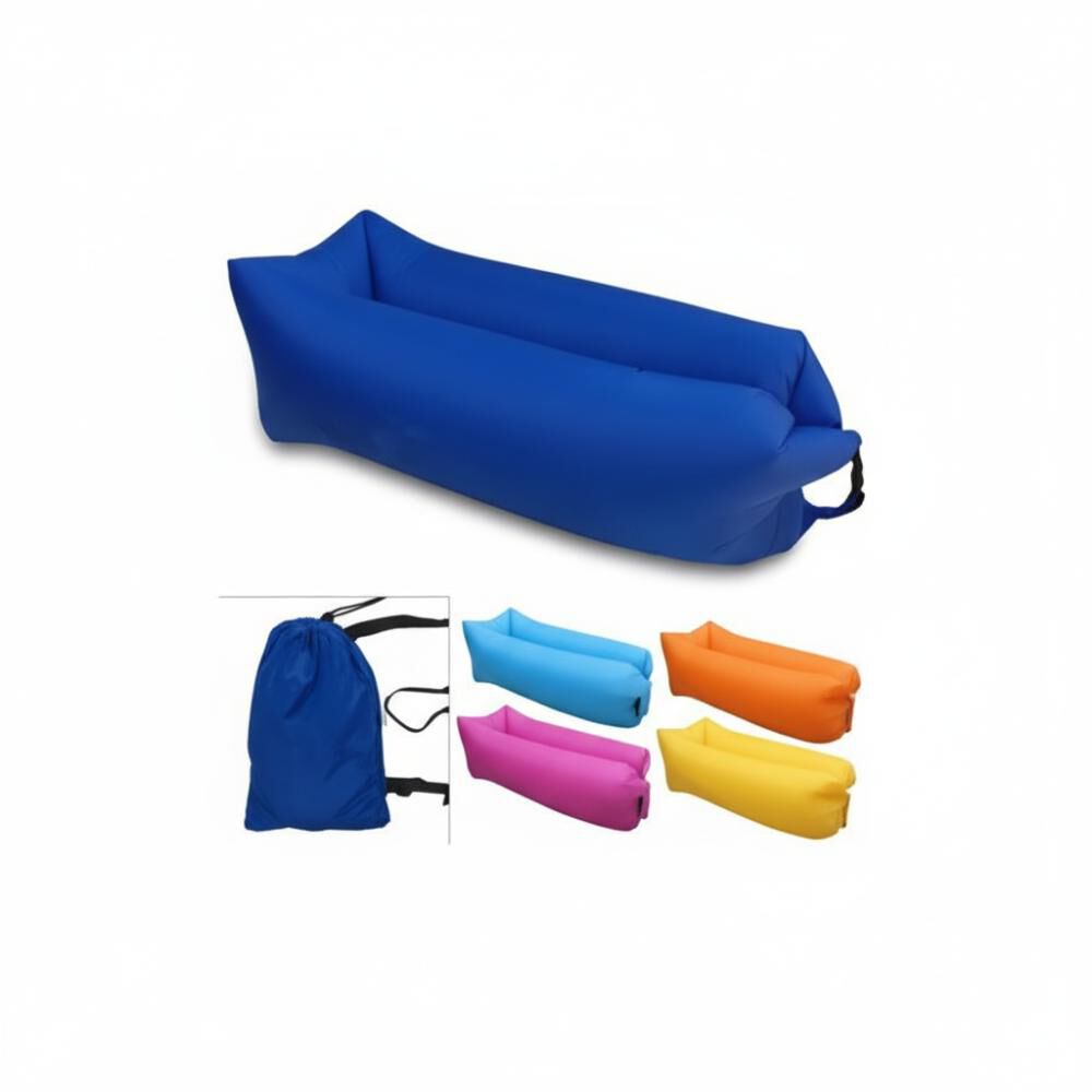 Sofá Sillón Inflable Tumbona Cojín Banano Camping Aire Playa image number 23.0