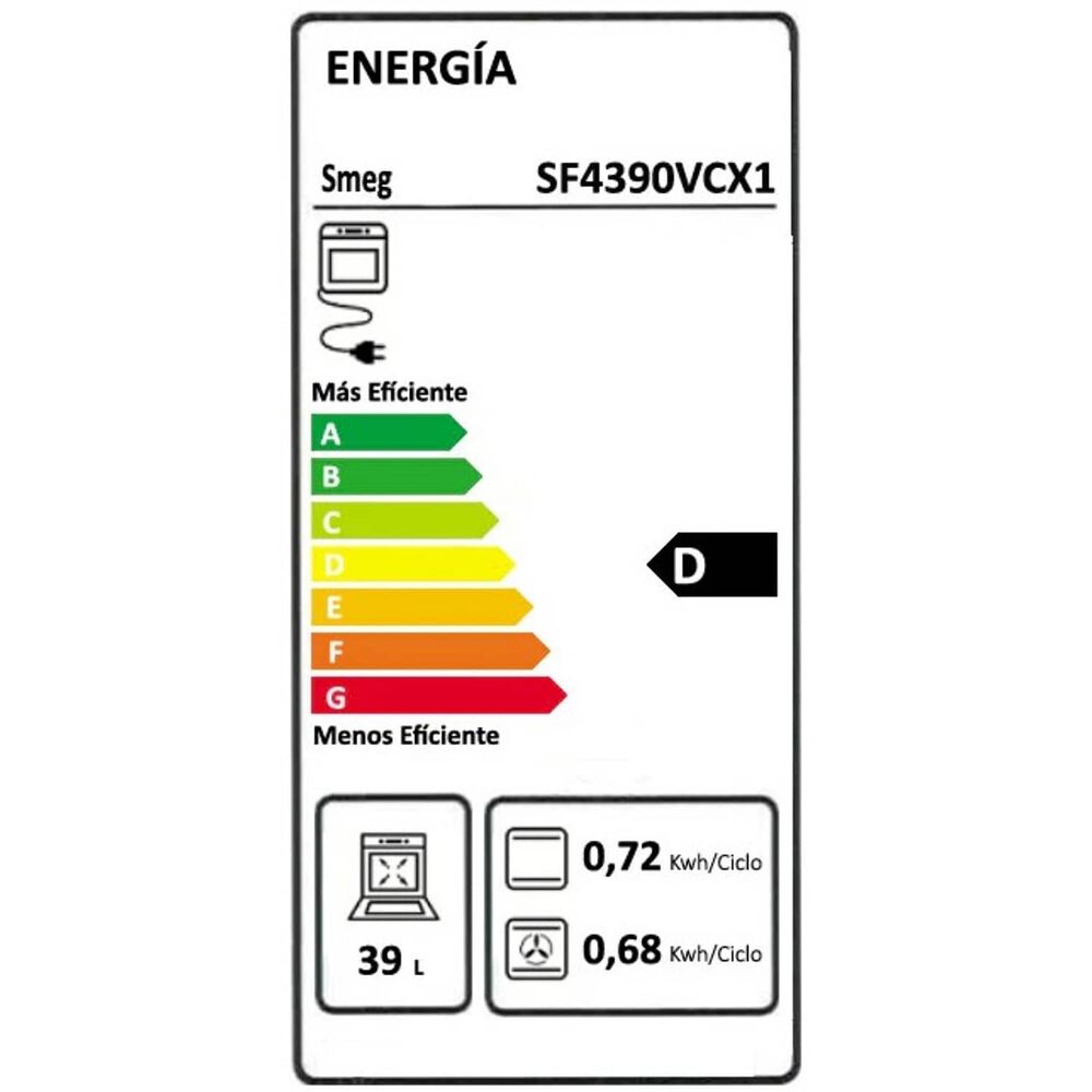 Horno Smeg Classica Vapor 45 Modelo Sf4390vcx1 image number 3.0