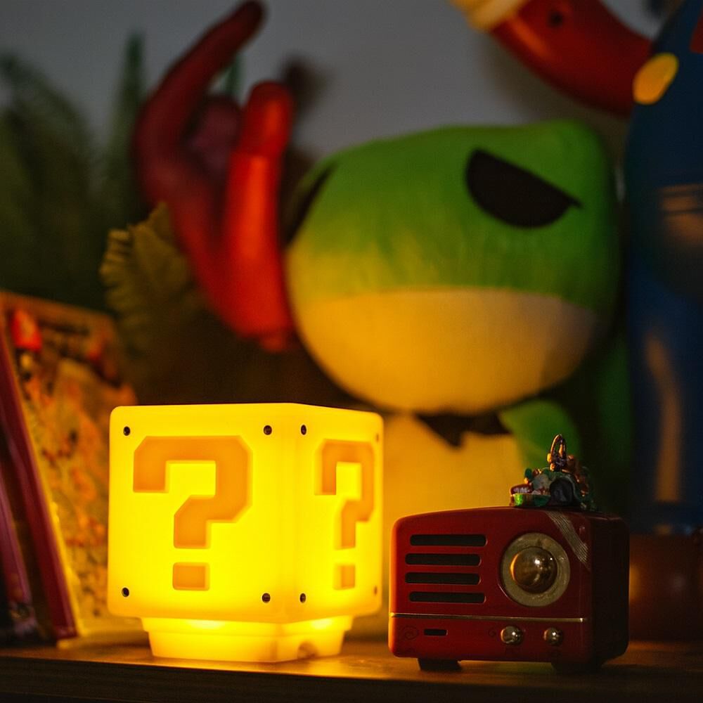 Lámpara Luces Mario Bros Nintendo Cubo Led Gamer Con Sonido image number 5.0