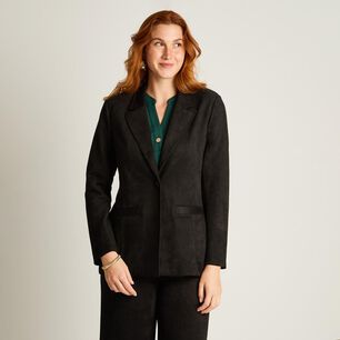 Blazer Manga Larga Cuello Solapa Mujer Lorenzo Di Pontti