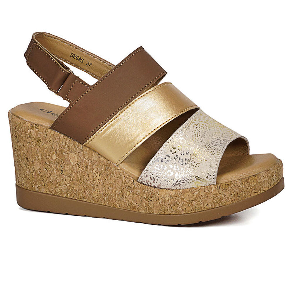 Sandalia Cuero Dava Bronce image number 0.0