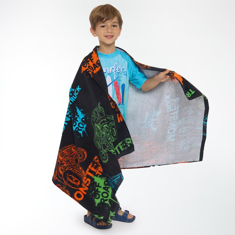 Toalla De Playa Con Bolso Casaideal Monster / 70 X 140 Cm image number 2.0