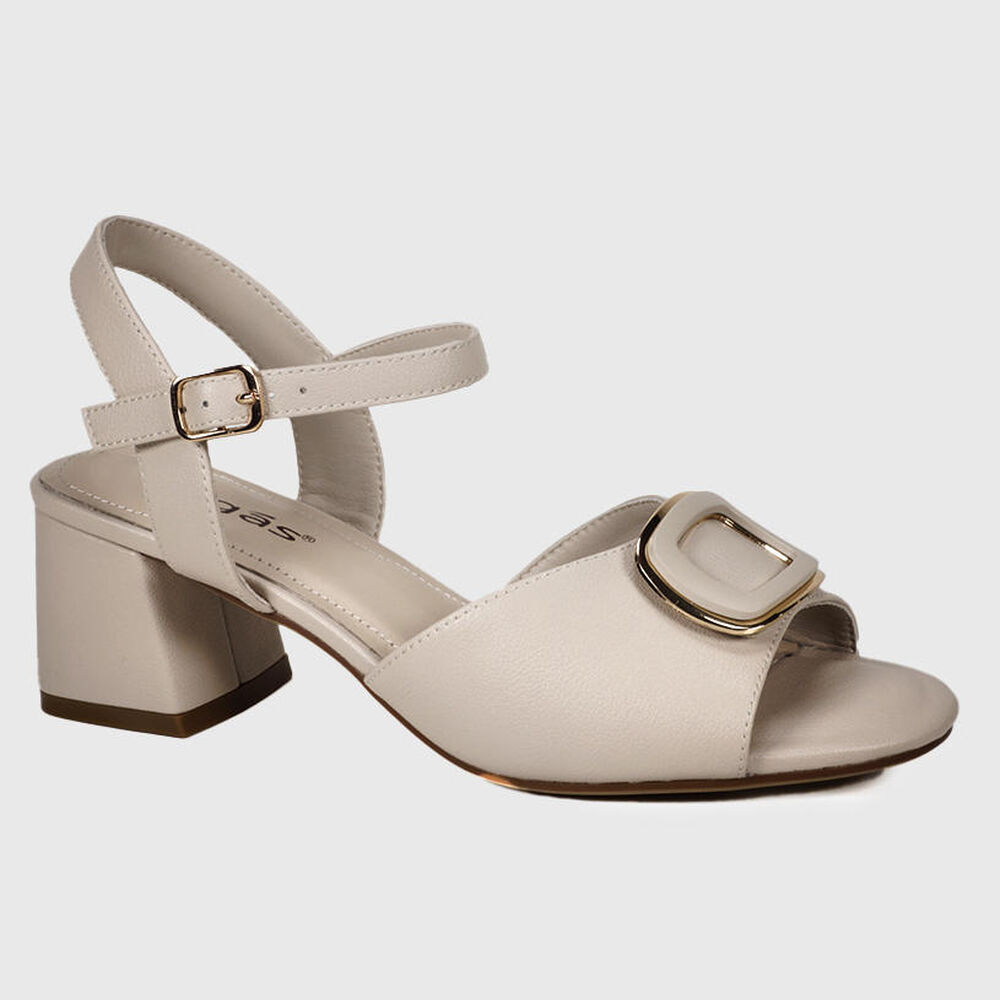 Sandalia Cuero Vaniria Beige image number 1.0