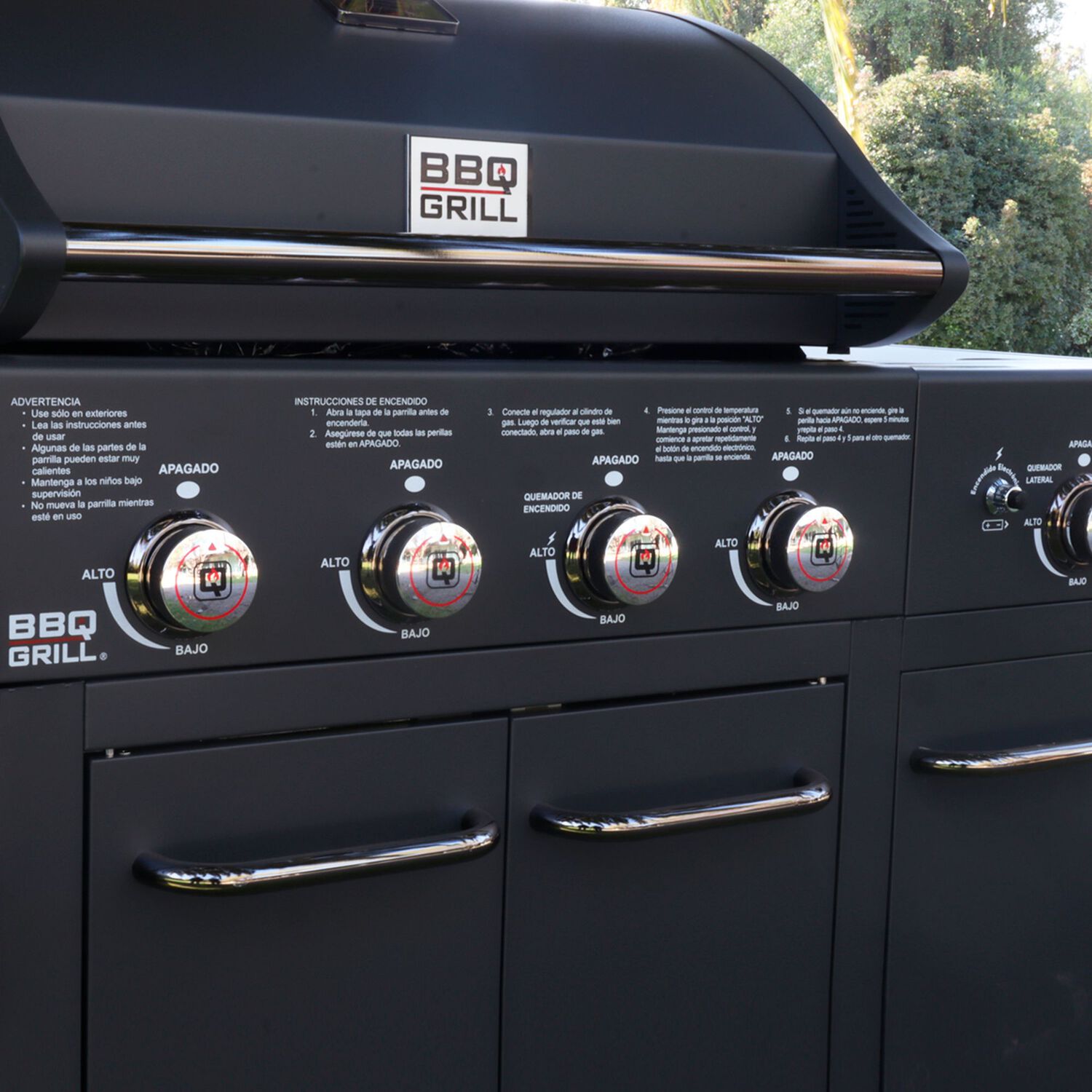Parrilla Gas Buffalo Grey 4+1 Q + Funda De Regalo image number 4.0