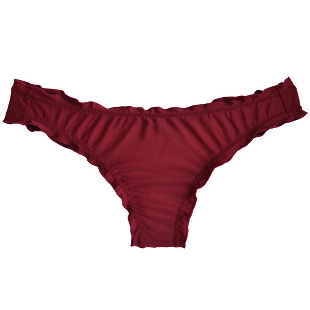 Bikini Calzón Tanga Arruchada Color Rojo image number 0.0