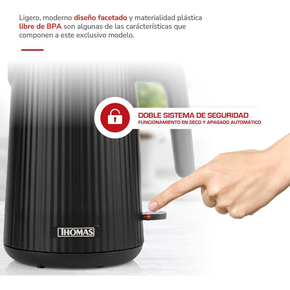 Hervidor Thomas Th-4343n / 1,8 Litros / 2200 Watts image number 2.0