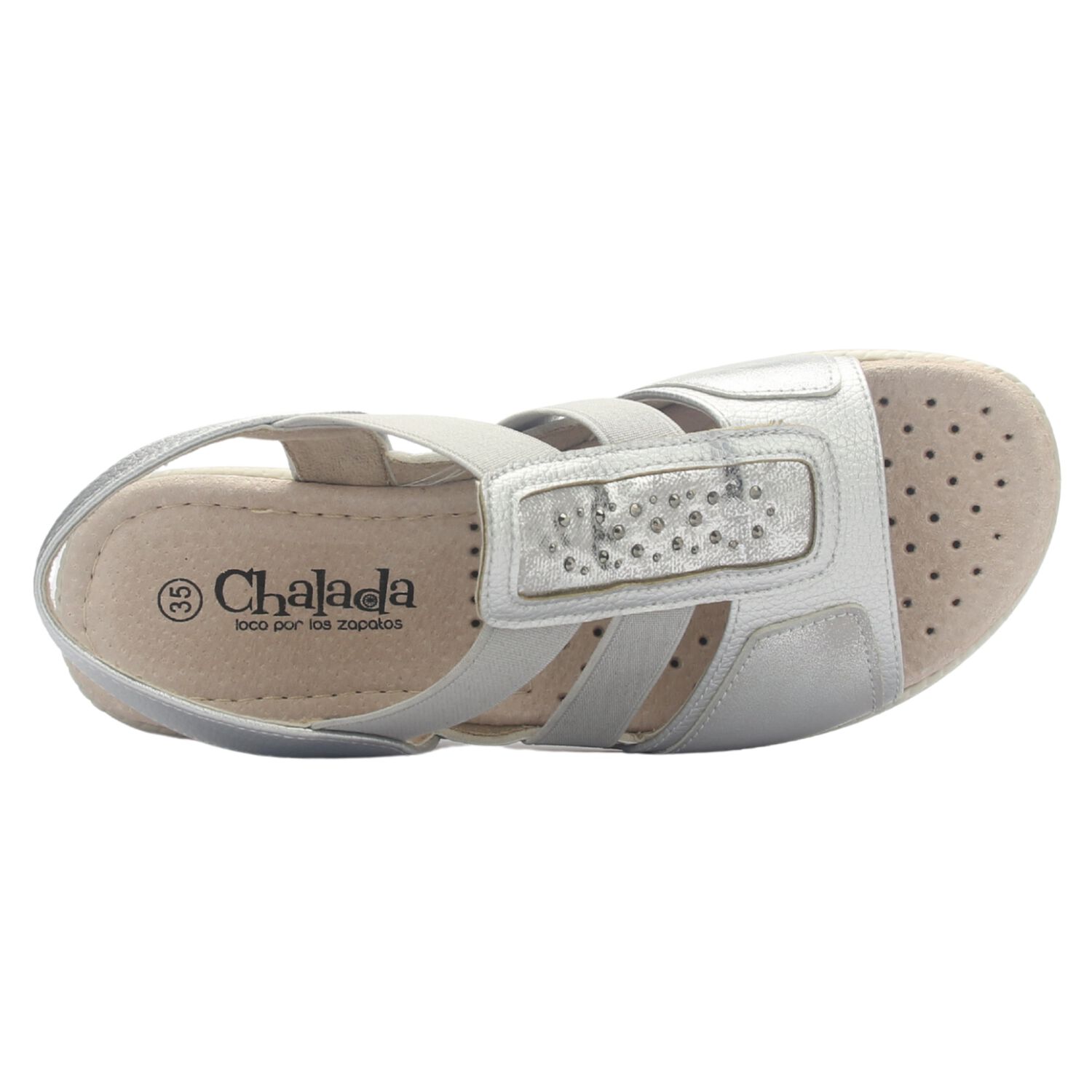 Sandalia Mujer Chalada Lupe-4 Plateado Casual image number 4.0