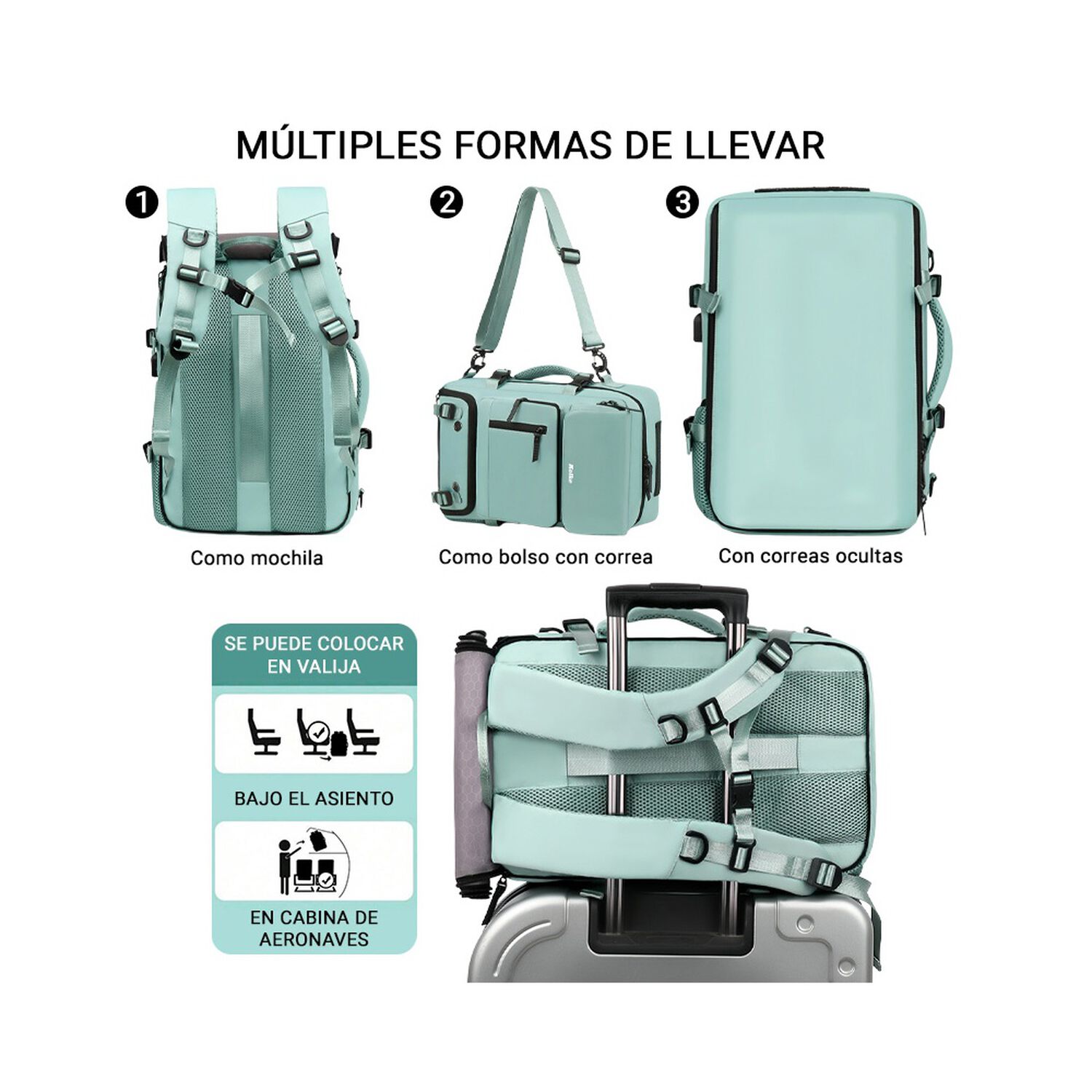 Mochila De Viaje Kolke Hikes 40 L Impermeable Multifuncional image number 55.0
