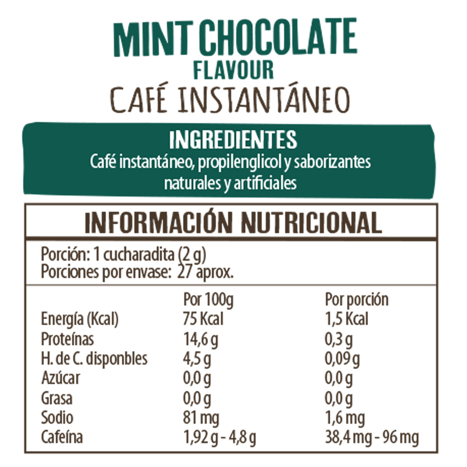 Caf&eacute; Beanies Liofilizado Mint Chocolate image number 3.0