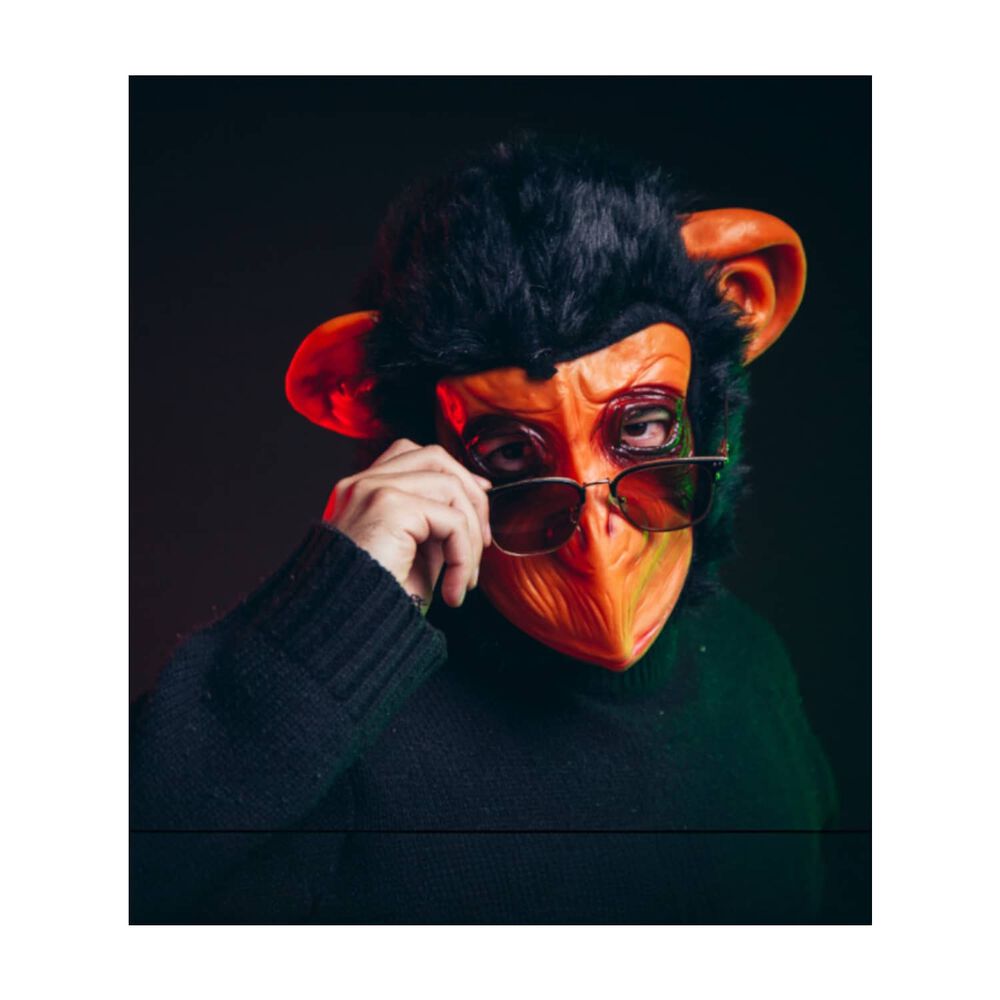 Mascara Mono Simio Animal Halloween image number 7.0