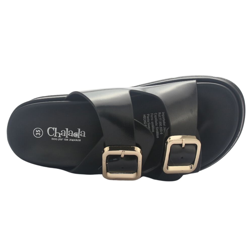 Sandalia Mujer Chalada Cumbia-30 Negro Casual image number 4.0