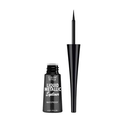 Delineador De Ojos Metalizado Negro