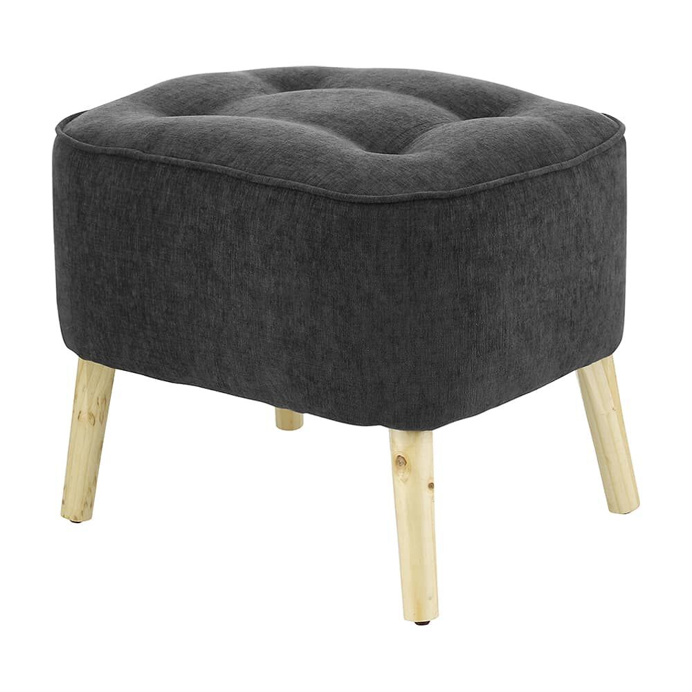 Pouf M&aacute;xima Gris Oscuro Altea 55x45x45 Cm image number 1.0