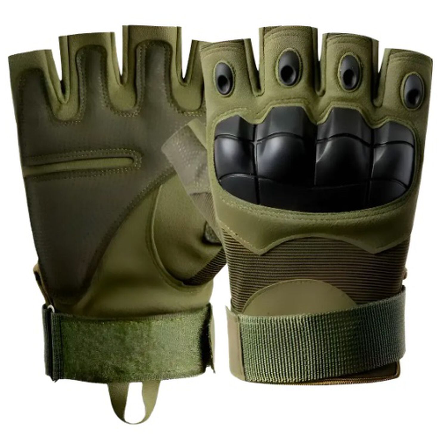 Guantes Medio Dedo Verde image number 0.0