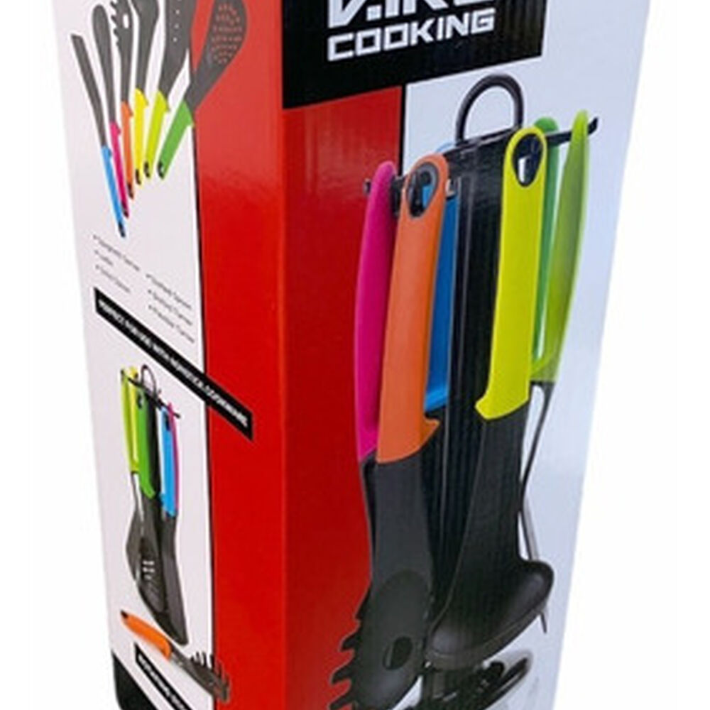 Set 6 Utensilios Espatulas Cuchara Cucharon Cocina image number 2.0
