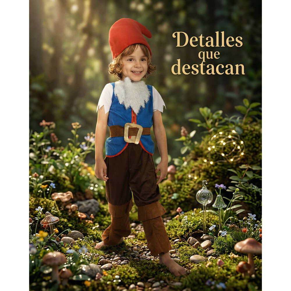 Disfraz Infantil Gnomo Jard&iacute;n image number 5.0