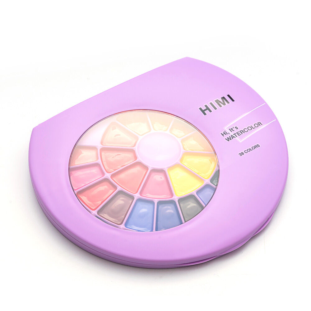 Himi Set Pintura Semi Humeda 38 Colores (estuche Morado) image number 1.0