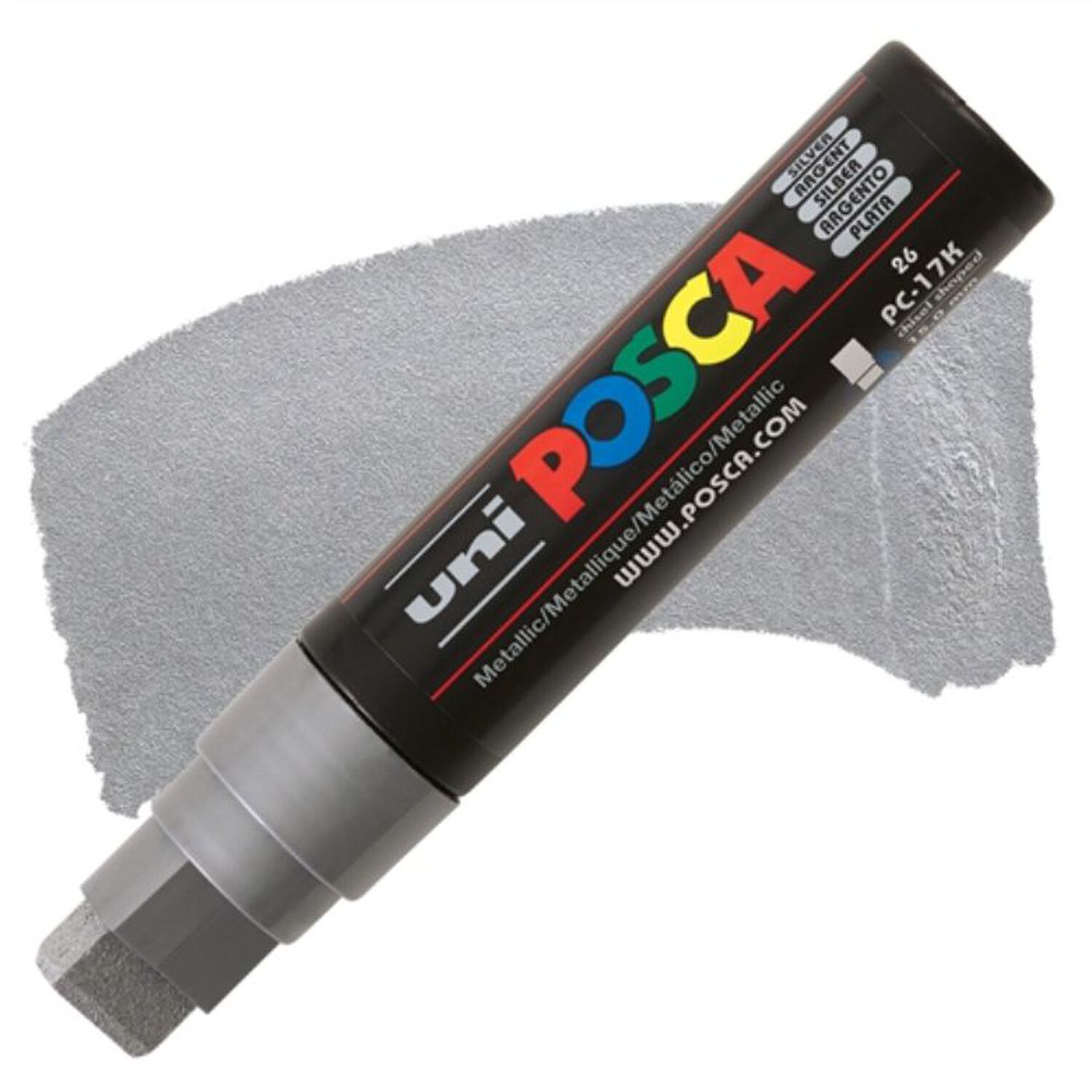 Marcador Acr&iacute;lico Plateado Pc-17k Posca image number 1.0