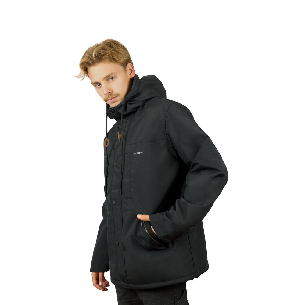 Chaqueta Impermeable Chiporro Unexplored V2 Negro Hombre Falcone image number 4.0