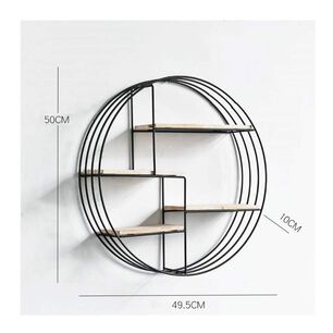 Estante Flotante De Pared Met&aacute;lico Decorativo De 4 Niveles