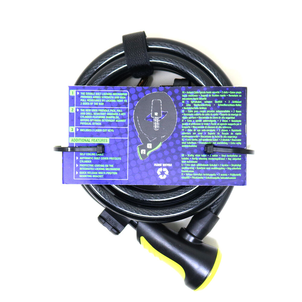 Candado Onguard Llave Espiral Ns Coil 180cmx12mm image number 1.0