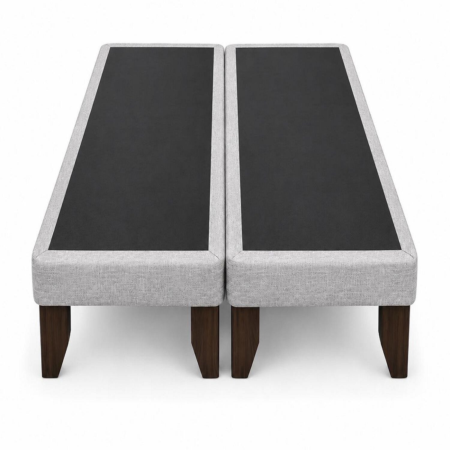 Base De Cama Europea 2 Plazas Base Dividida 200 Cm Gris Claro image number 0.0