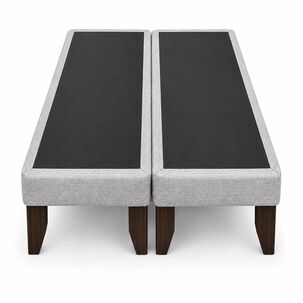 Base De Cama Europea 2 Plazas Base Dividida 200 Cm Gris Claro