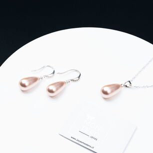 Conjunto Moscu Perlas Organicas Peach