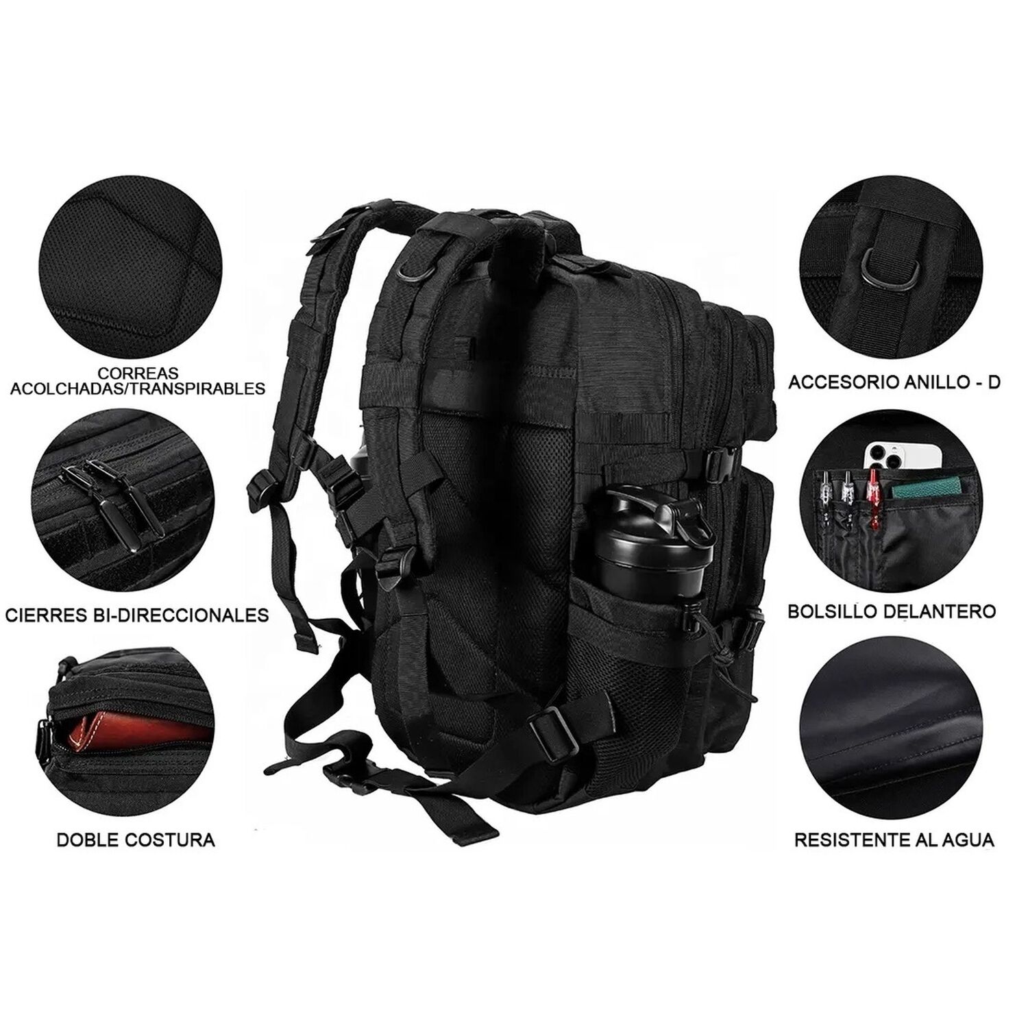 Mochila T&aacute;ctica 45l Alpha Rosa Titan Fit image number 5.0