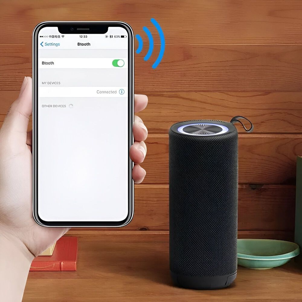 Parlante Bluetooth True Wireless Rgb + Radio Fm P468n +10w image number 7.0