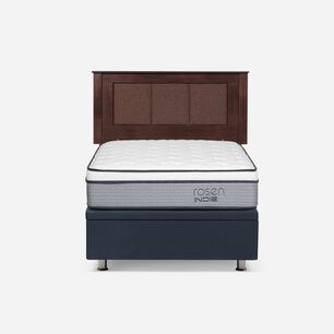 Cama Ba&uacute;l Rosen Indie / 1.5 Plazas / Base Normal + Respaldo Rachel