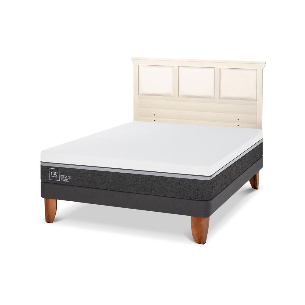 Cama Europea Cic Ortopedic Advance / 2 Plazas / Base Normal + Respaldo image number 4.0