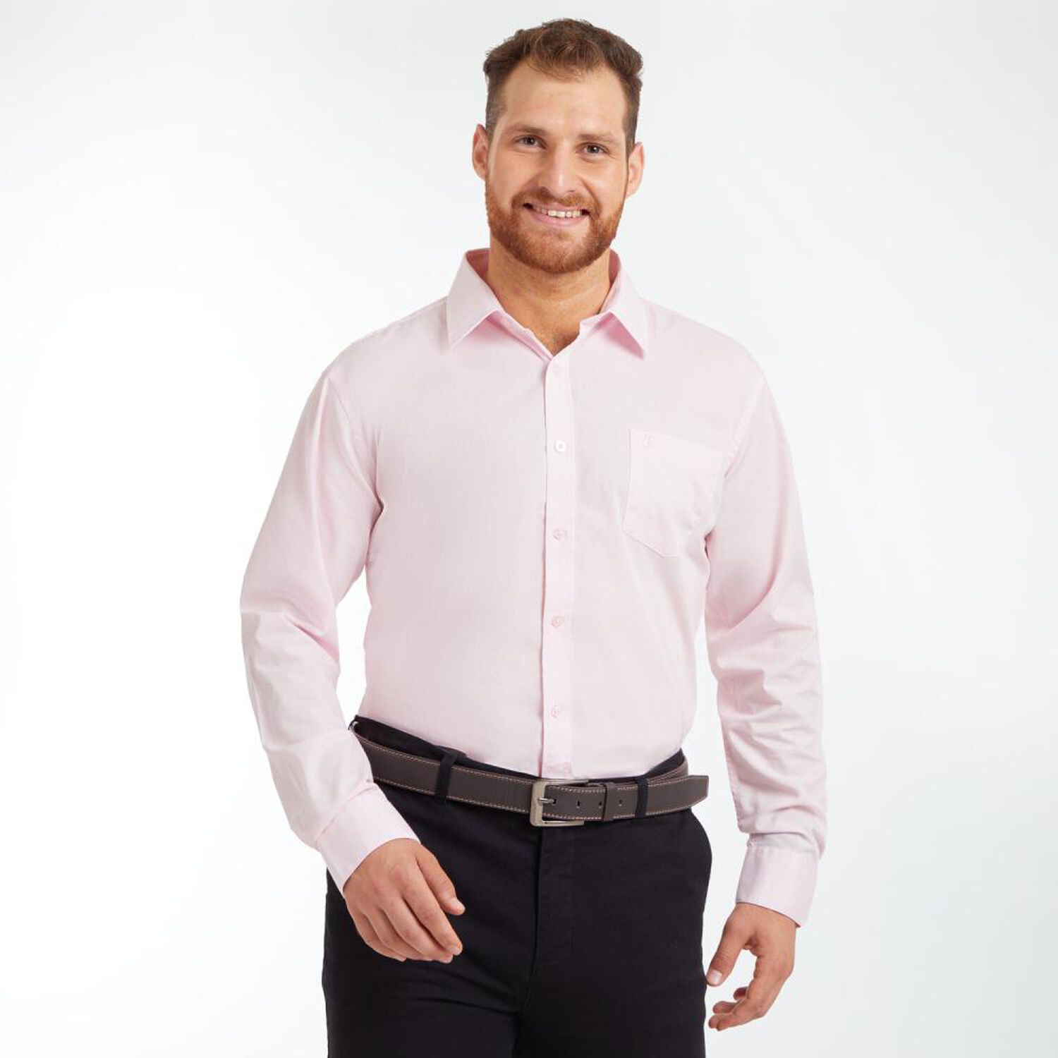 Camisa Formal Regular Fit Manga Larga Hombre Herald image number 0.0