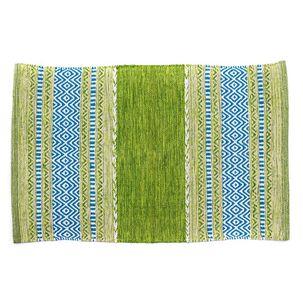 Pack Kilim Verde (alfombra + Pouf)150x210