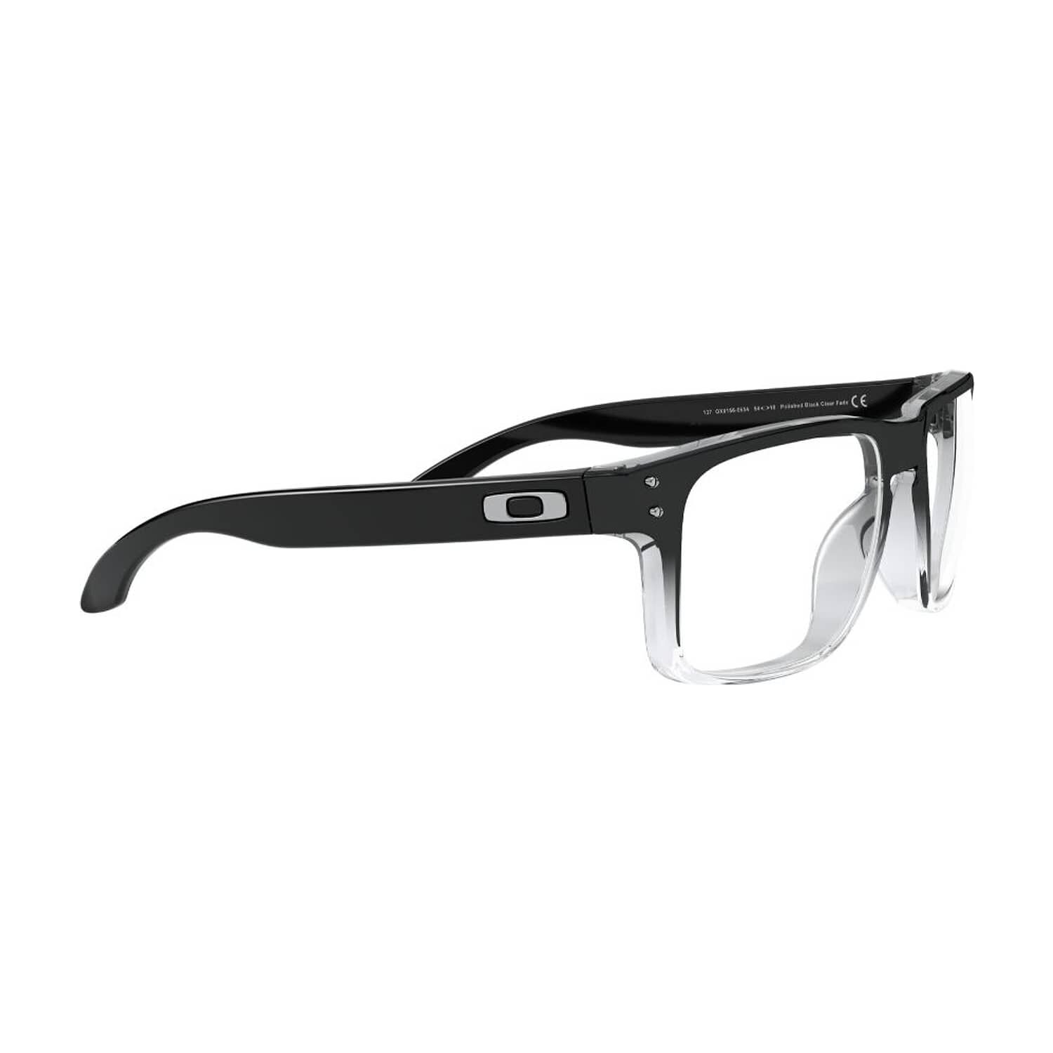 Lentes &Oacute;pticos Holbrook Rx Negro Pulido Transparente Desvanecido Oakley Frame image number 10.0