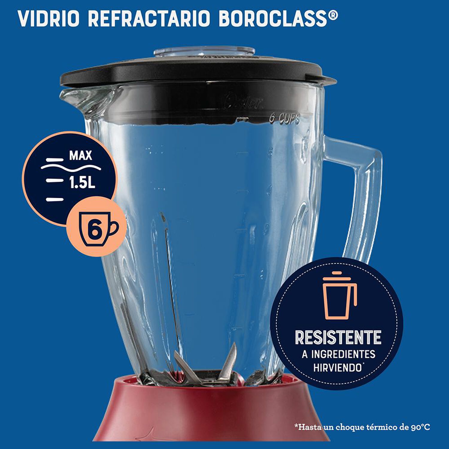 Licuadora Oster BLSTPEGRPB-052 / 1.5 Litros / 800 Watts image number 10.0