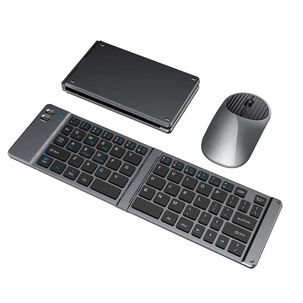 Teclado Y Mouse Inal&aacute;mbrico Plegable, 2.4 Ghz Mini Teclado