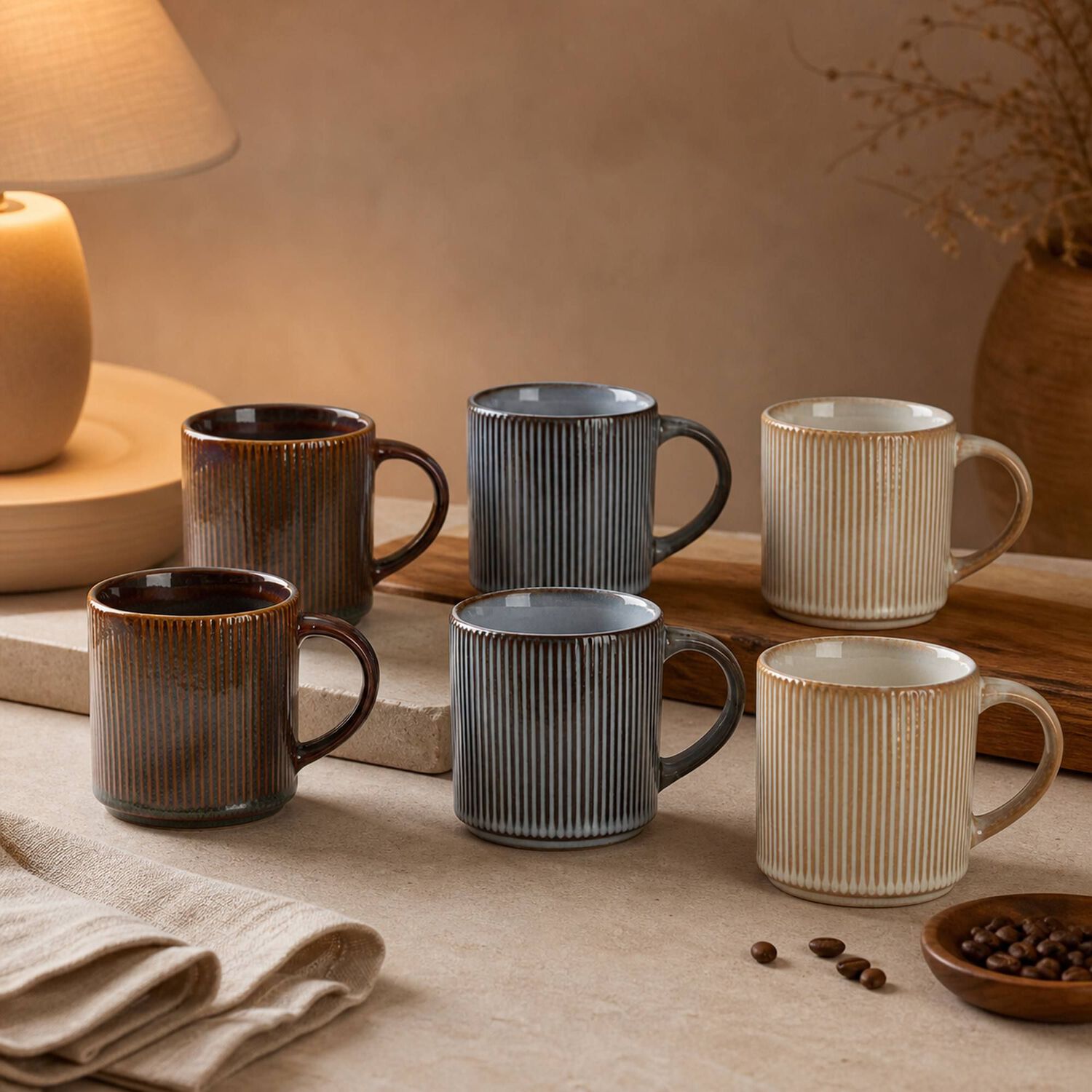 Set 6 Tazas Mug Cer&aacute;mica Vik 350 Ml - Surtido 3 Modelos image number 5.0