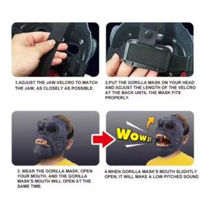 Juguete Mascara De King Kong Movimiento Y Sonido Infantil