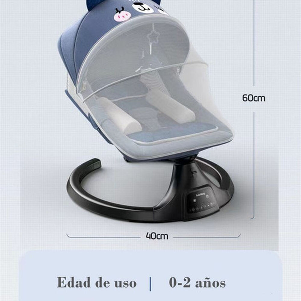 Mecedora Eléctrica Reclinable Bluetooth Lubabycas Rosada image number 7.0