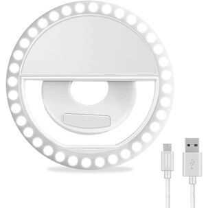 Aro Anillo De Luz Recargable Para Smartphone De Alto Brillo