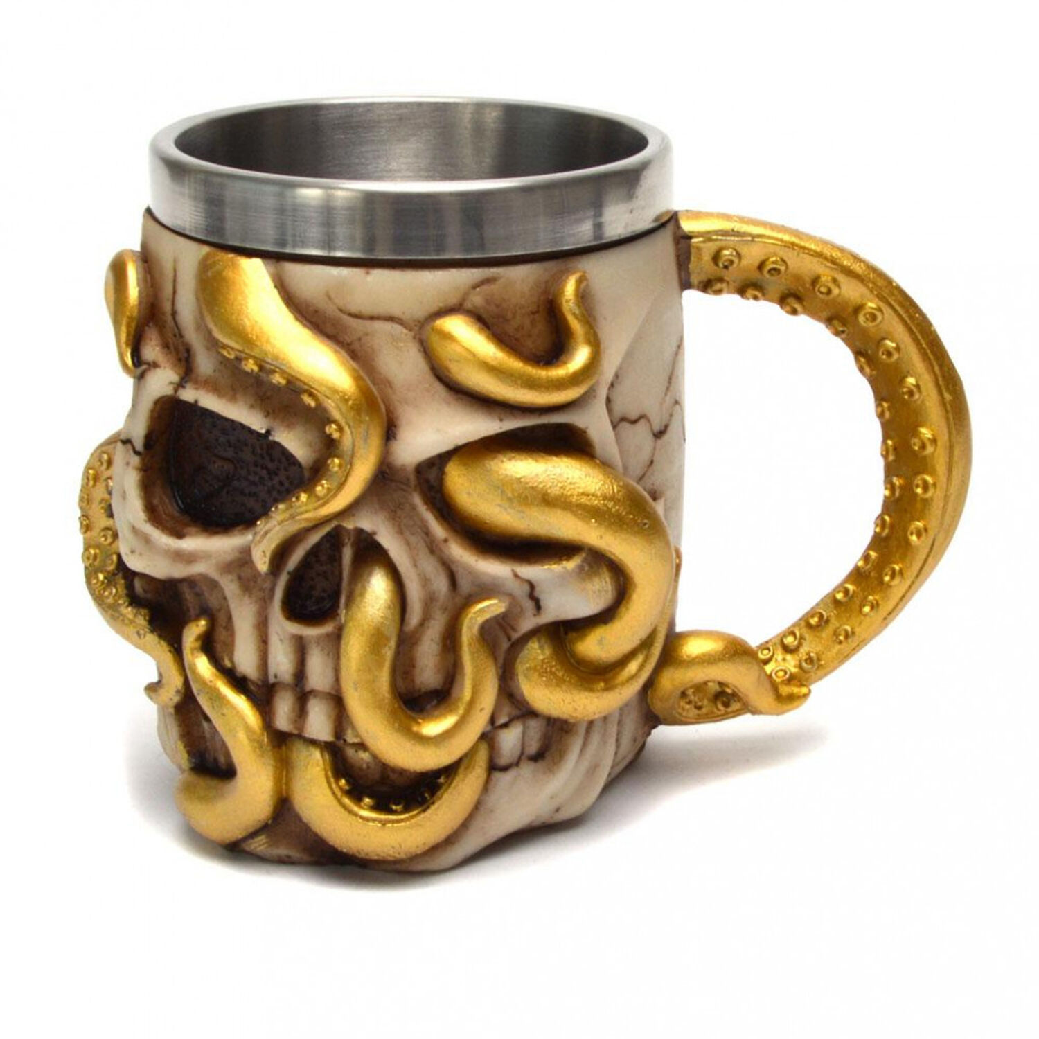 Taz&oacute;n Calavera Skull Kraken Ghost Resina image number 0.0