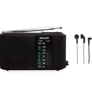 Radio Portátil A Pilas Fm Am Con Audífonos Philco Radio Portátil A Pilas Fm Am Con Audífonos Philco