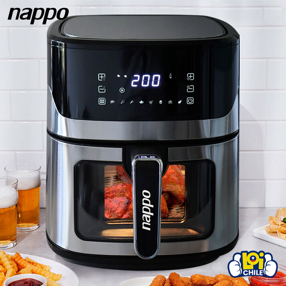 Freidora De Aire Digital Nappo Turbo Fryer Xl 7l 1600w Visor image number 4.0