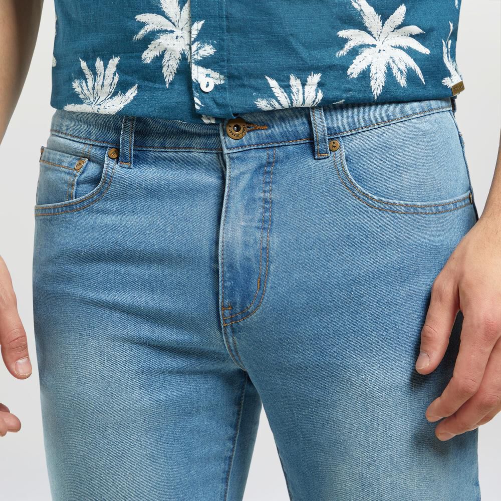 Jeans Regular Tiro Medio Slim Hombre Peroe image number 4.0