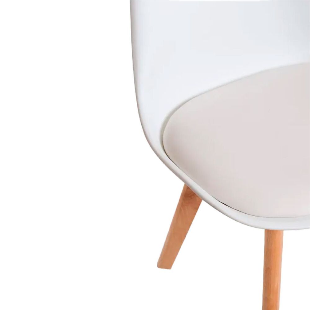 Pack 4 Sillas De Comedor Tulip Blancas image number 3.0