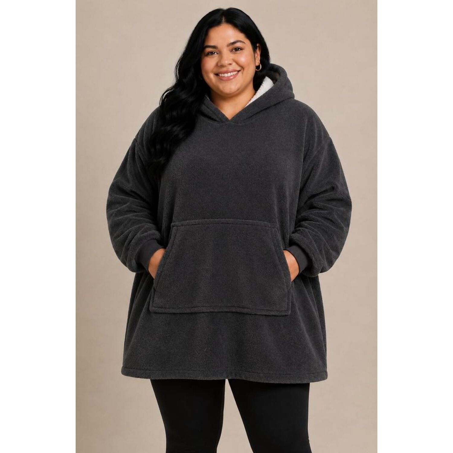 Poleron Felpa Capucha Manta Polar Invierno Unisex Talla Unic image number 50.0